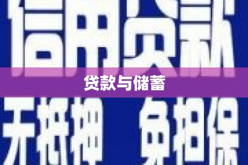 褒忠贷款与储蓄