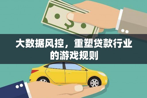 临海大数据风控，重塑贷款行业的游戏规则