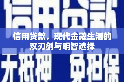 云龙信用贷款，现代金融生活的双刃剑与明智选择