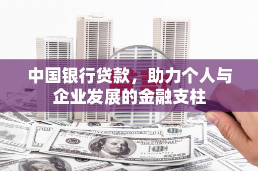 卑南中国银行贷款，助力个人与企业发展的金融支柱