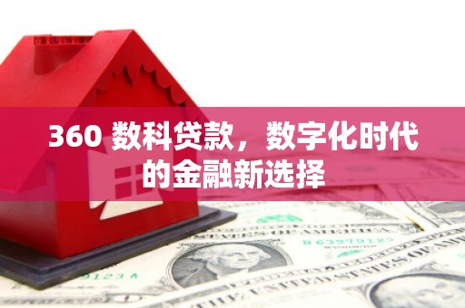 鱼峰360 数科贷款，数字化时代的金融新选择