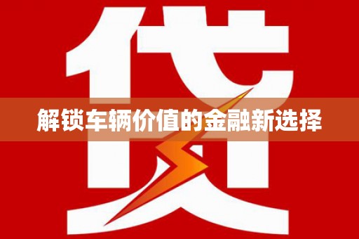 东至解锁车辆价值的金融新选择