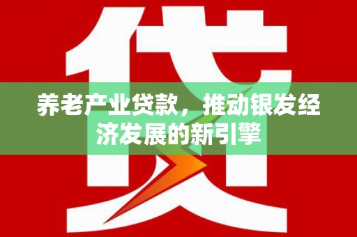 济源养老产业贷款，推动银发经济发展的新引擎