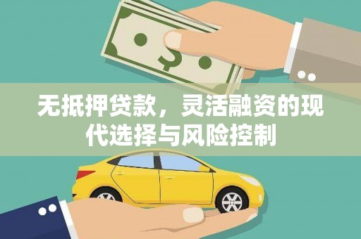 甘洛无抵押贷款，灵活融资的现代选择与风险控制