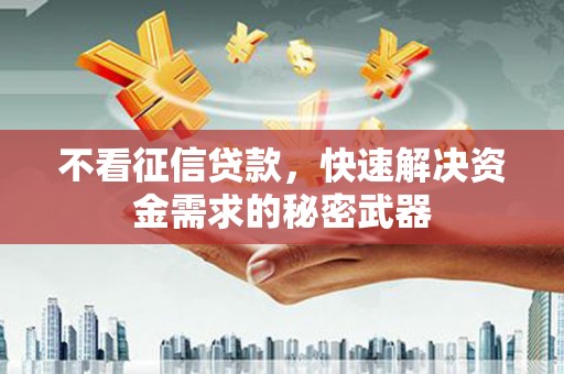张北不看征信贷款，快速解决资金需求的秘密武器