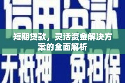 南郊短期贷款，灵活资金解决方案的全面解析