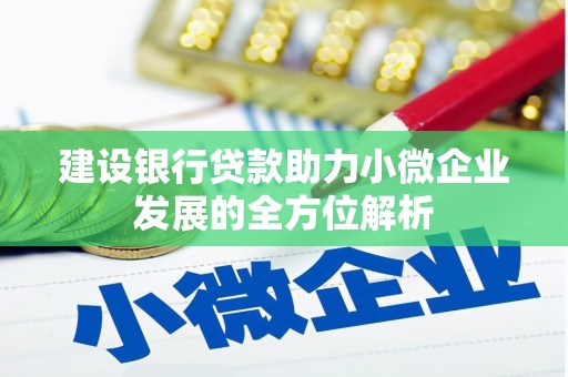 牧野建设银行贷款助力小微企业发展的全方位解析