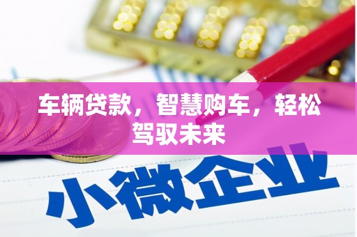 庐江车辆贷款，智慧购车，轻松驾驭未来