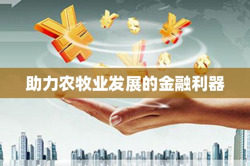 大内助力农牧业发展的金融利器
